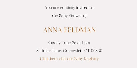 The Baby Shower of Anna Feldman tickets