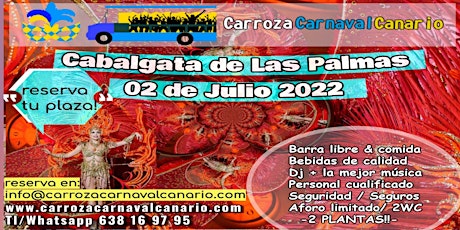Entradas Carroza Carnaval de Las Palmas 2022 entradas