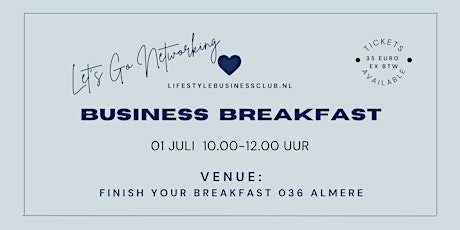 Lifestyle Business Breakfast Flevoland tickets