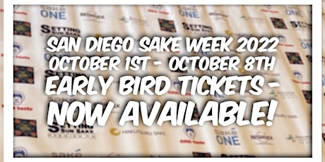 San Diego Sake Week 2022 - Grand Opening Day 10/1/2022 tickets