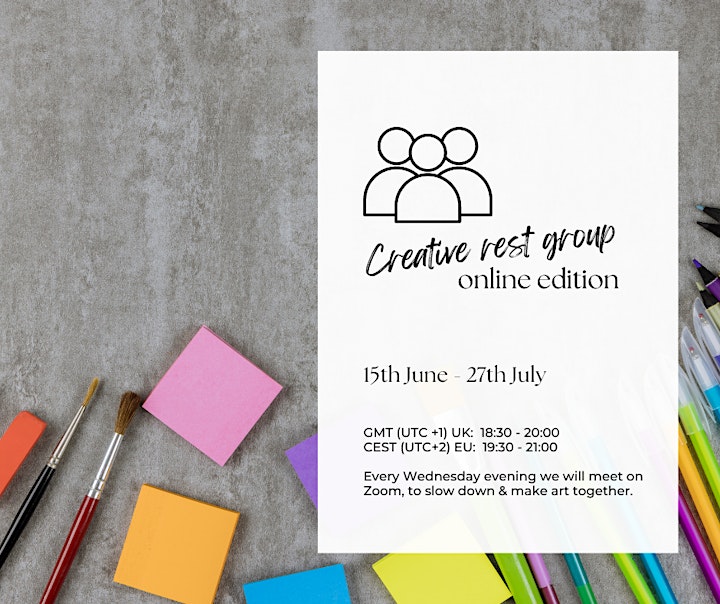 Creative Rest Group - online art sessions for busy working professionals image
