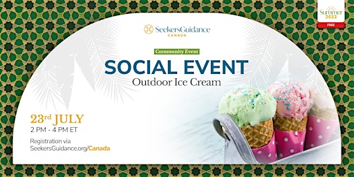 Outdoor Ice Cream Social Event