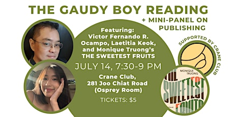 The Gaudy Boy Reading + Mini-Panel on Publishing tickets