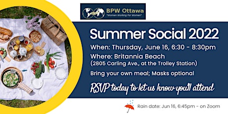 BPW Ottawa June Club Meeting primary image
