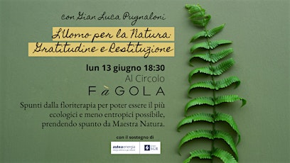 Imagen principal de Al circolo FàGOLA - Floriterapia con Gian Luca Pugnaloni