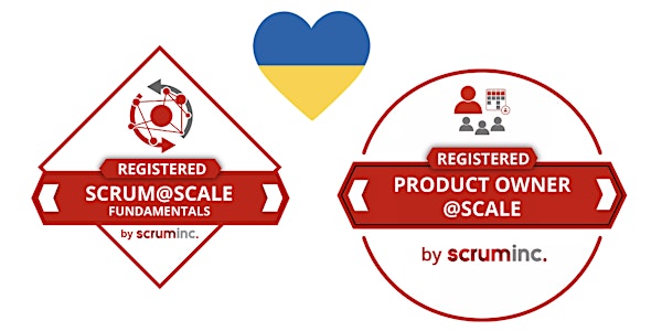 Registered Scrum@Scale Fundamentals + PO@Scale (Fundraiser, online)