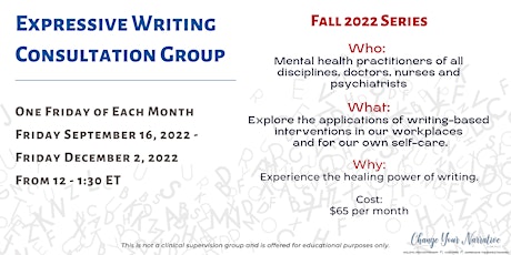 Expressive Writing Consultation Group