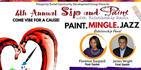 4TH ANNUAL SIP AND PAINT WITH A RELATIONSHIP PANEL tickets