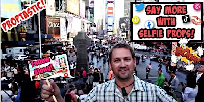 Free SelfieProps In New York City! Use One-Of-A-Ki