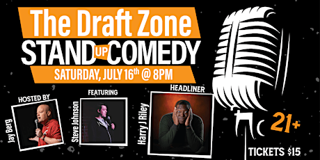 Stateline Comedy Presents Harry J Riley @ The Draft Zone! tickets