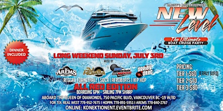 New Level Boat Cruise Red Edition tickets