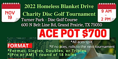 2022 Homeless Blanket Drive Charity Disc Golf Tournament