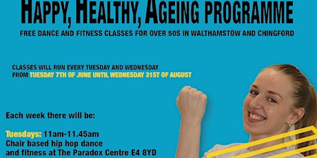 Free Hip Hop Dance and Fitness for Over 50's /E17 and E4