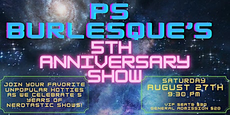 PS Burlesque 5th Anniversary Show at the Newport Theater tickets