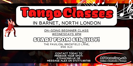 Tango Argentine Classes in Barnet - North London tickets