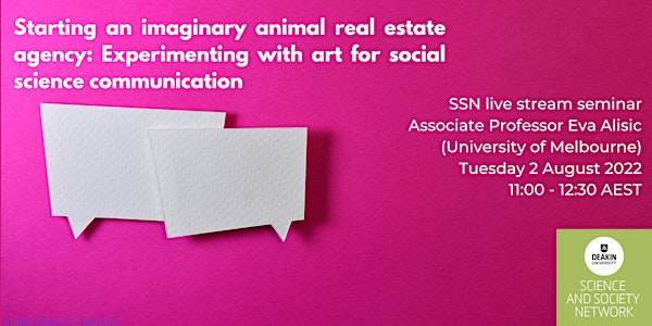 SSN Seminar: "Experimenting with art for social science communication"