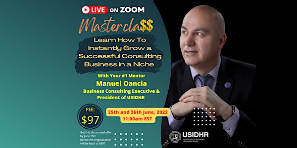 Business Consulting Masterclass  - 2 DAYS LIVE Masterclas