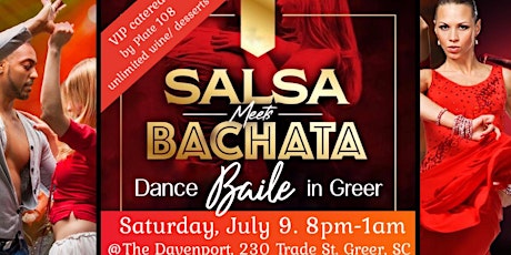 Salsa Meets Bachata Dance in Greer @ The Davenport tickets