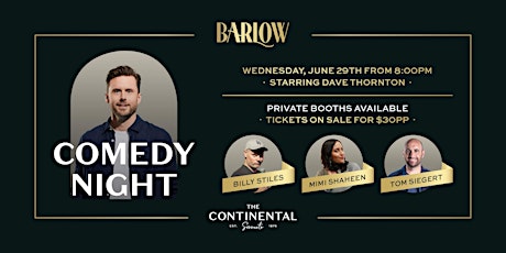Comedy Night at Barlow