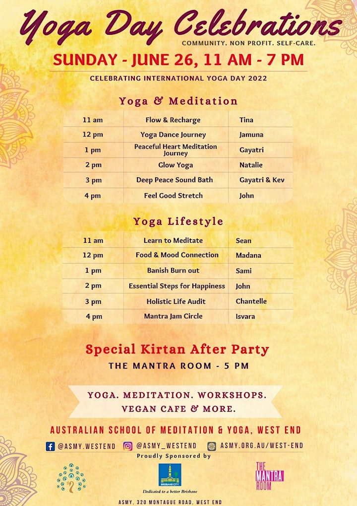 Yoga  Day Celebrations Brisbane 2022 image