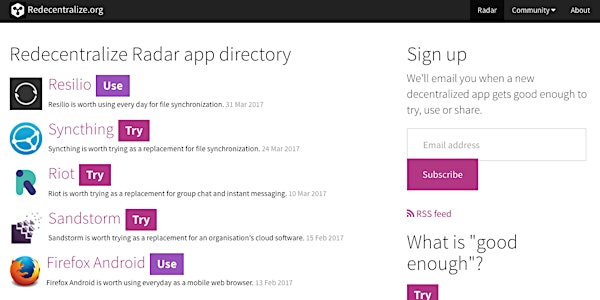 Decentralised Apps - Redecentralize London April Meetup