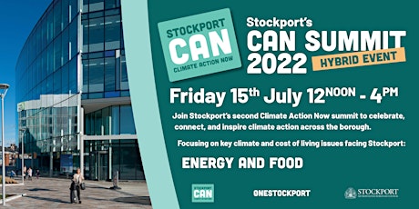 Stockport 'Climate Action Now' summit tickets