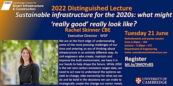 CSIC Distinguished Lecture - Rachel Skinner CBE