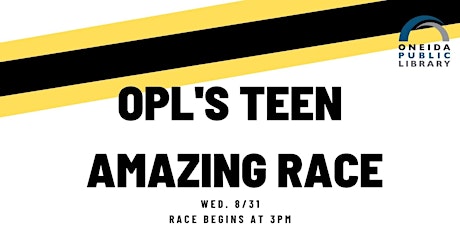 OPL's Teen Amazing Race tickets