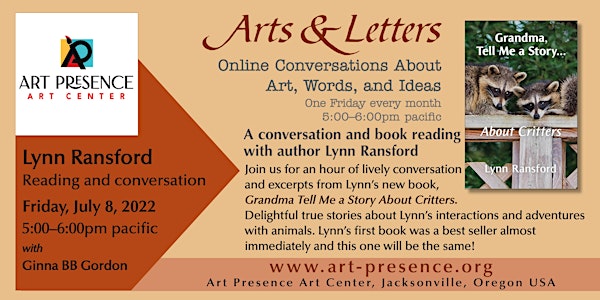 An hour of conversation and readings with author Lynn Ransford