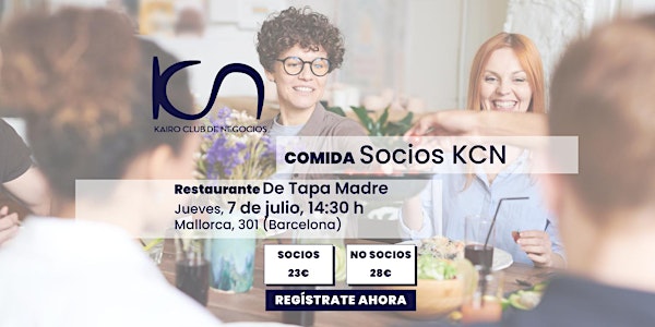 KCN Eat & Meet Comida de Networking Barcelona - 7 de julio