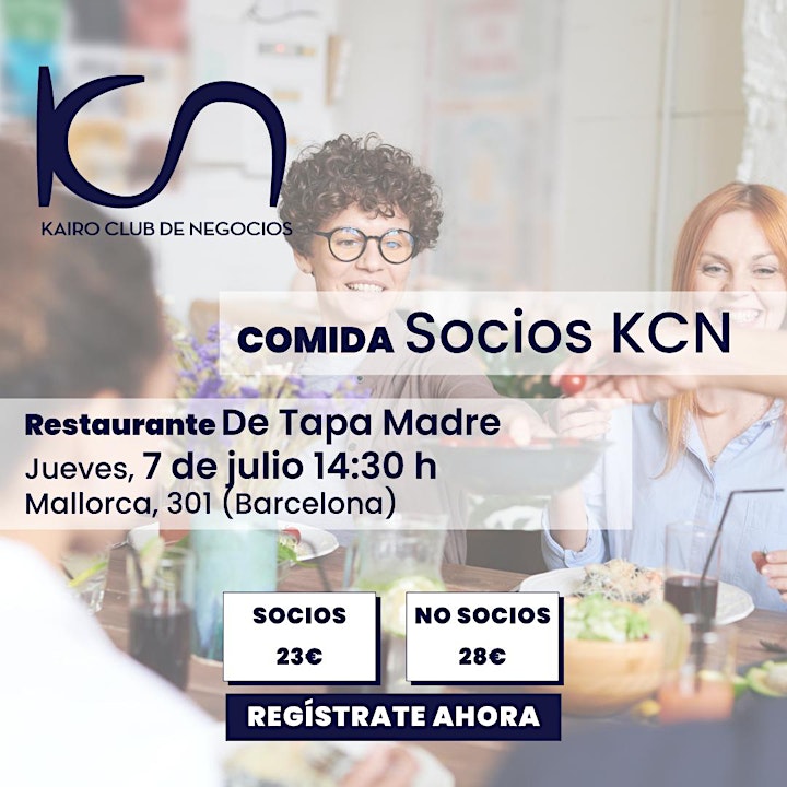Imagen de KCN Eat & Meet Comida de Networking Barcelona - 7 de julio