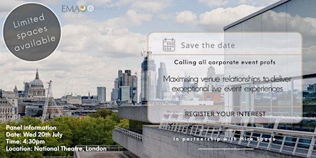 Maximising Venue Relationships To Deliver Exceptional Live Event Experience tickets