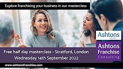 How To Franchise Your Business Masterclass tickets