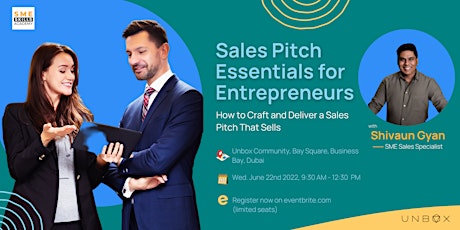 Image principale de Sales Pitch  Essentials for  Entrepreneurs (NEW AND FILLING UP FAST)