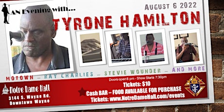 An Evening With... Tyrone Hamilton tickets