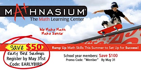Imagen principal de 2017 Math Summer Programs at Mathnasium.  Starts at $395.  Newton-Needham-Wellesley 