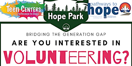 Pathways to Hope Volunteer Opportunity Information Session tickets