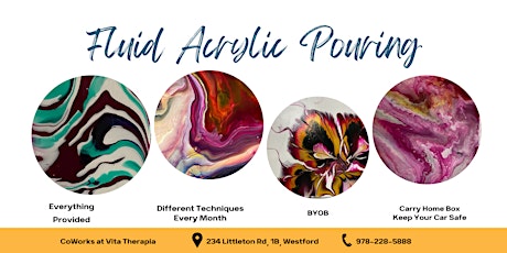 Fluid Acrylic Pouring Paint Class tickets