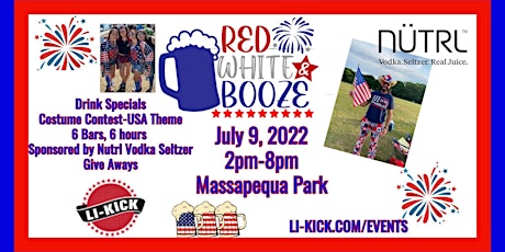Red, White and Booze Summer Bar Crawl (Massapequa Park) tickets