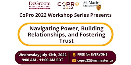 Navigating Power, Building Relationships, and Fostering Trust tickets