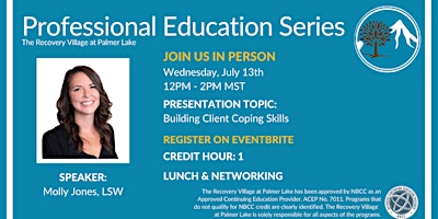 IN PERSON Professional Education Series: Building Client Coping Skills