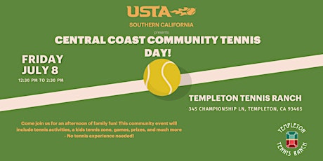 Central Coast Community Tennis Day tickets