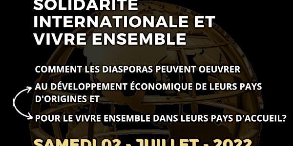 Diasporas africaines,développement de l'Afrique et Vivre Ensemble en France