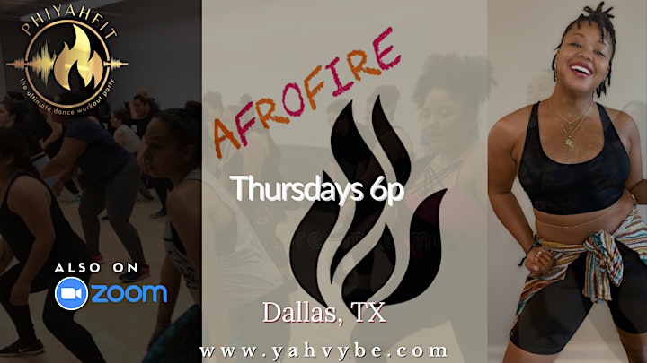 Afrofire (on ZOOM): a fire afro fusion workout! Fun! Sweat. Burn Calories image