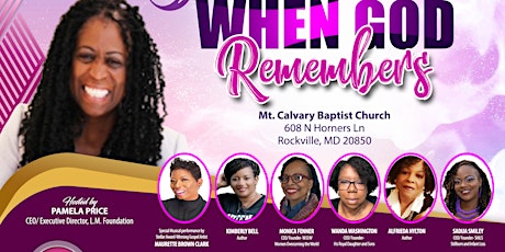 L.M. Foundation's Women's Conference... When God Remembers.... tickets