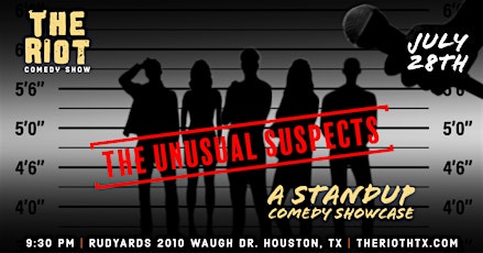 The Riot Comedy Show  presents "The Unusual Suspects" tickets