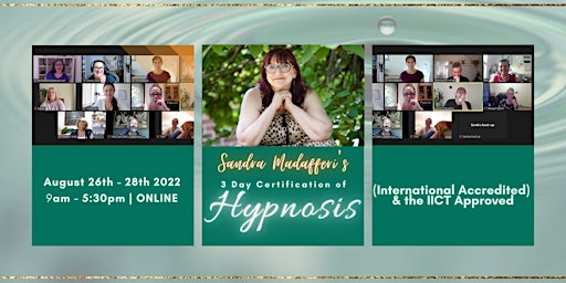 Certificate of Hypnosis (ONLINE - 3 Day Online Event)