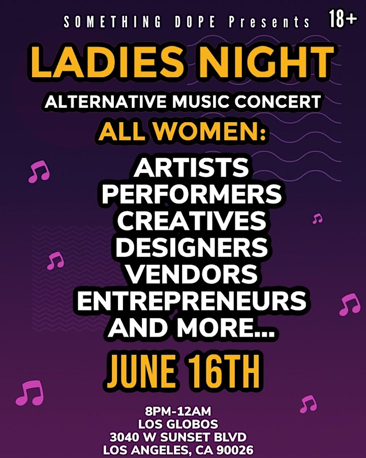 Something Dope For The Ladies (All Women Music Performers & Vendor pop ups) image