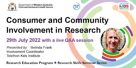 Consumer and Community Involvement in Research tickets