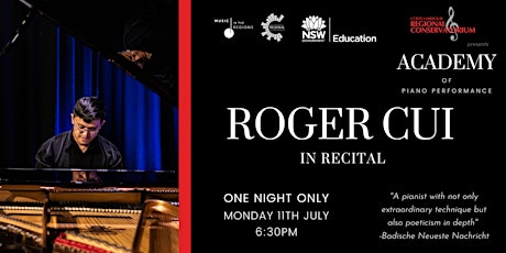Roger Cui: in recital tickets
